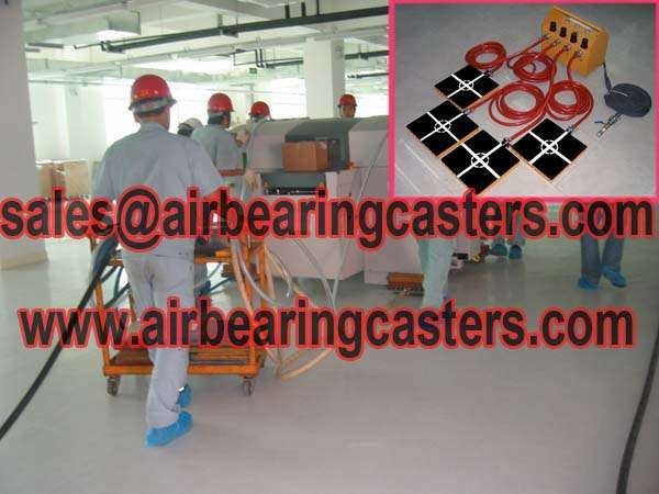 Air bearing casters need to works at flatness floors